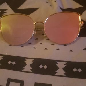 gold cateye sunglasses